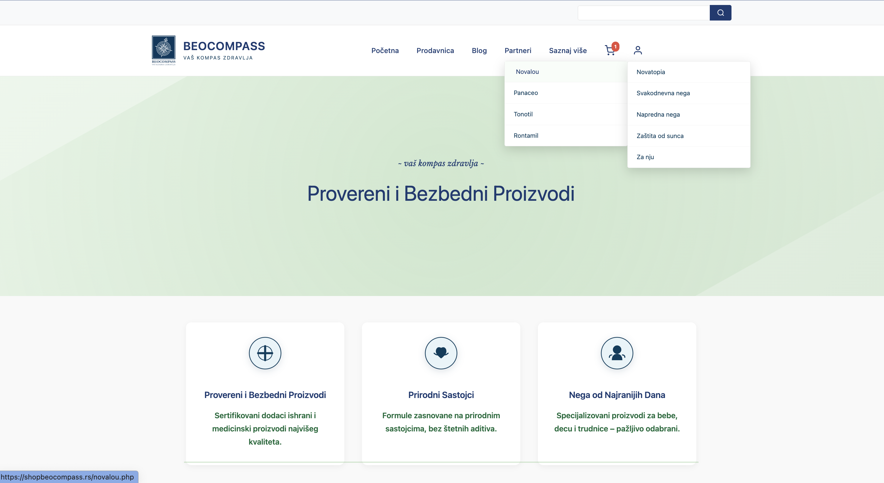 BeoCompass — Homepage