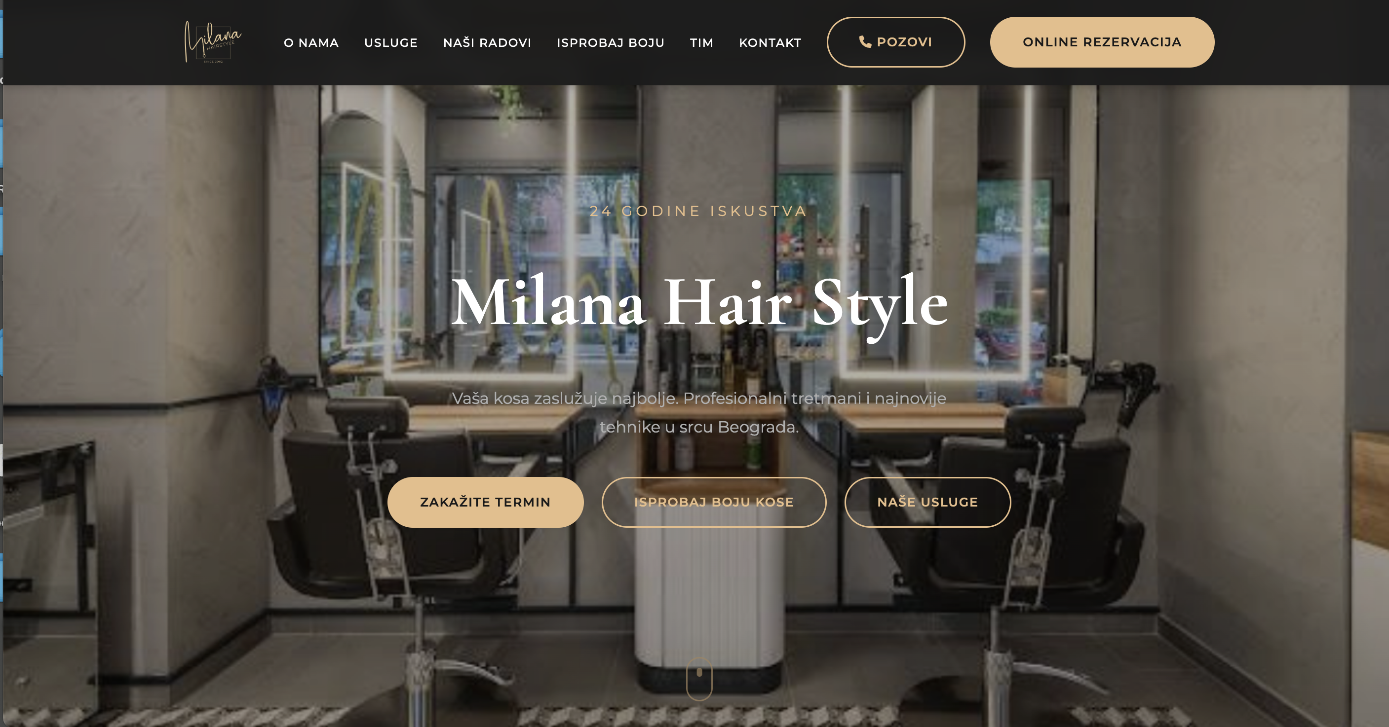 Milana — Homepage